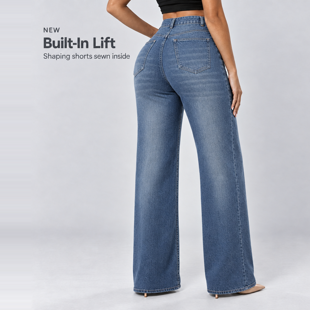 Light Blue jeans, Built-in lift