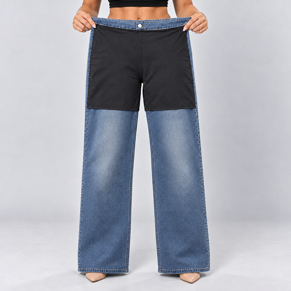 Light Blue jeans, Shaping shorts inside